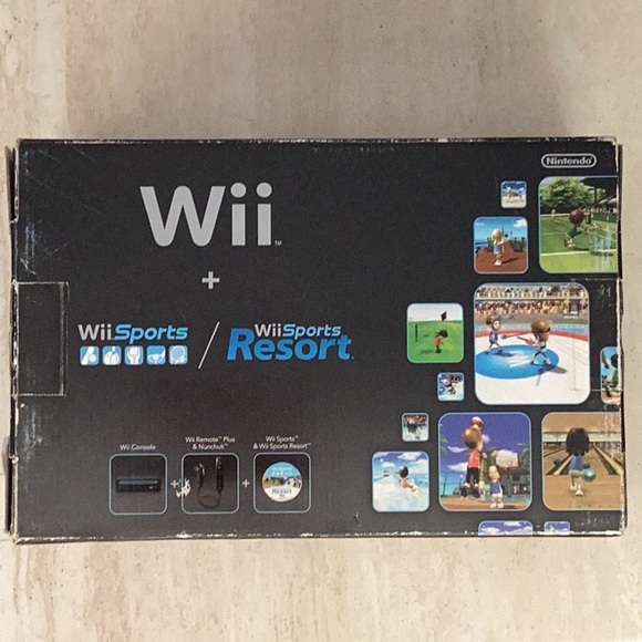 Nintendo Wii Console RVL-101 Console Black & Box - Picture 14 of 15